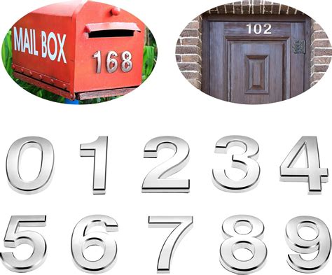 metal mail box numbers|self adhesive numbers for mailbox.